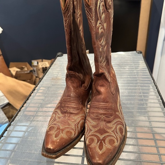 Ariat Women's Rich Brown Cowboy Boots size 10 - Picture 1 of 11